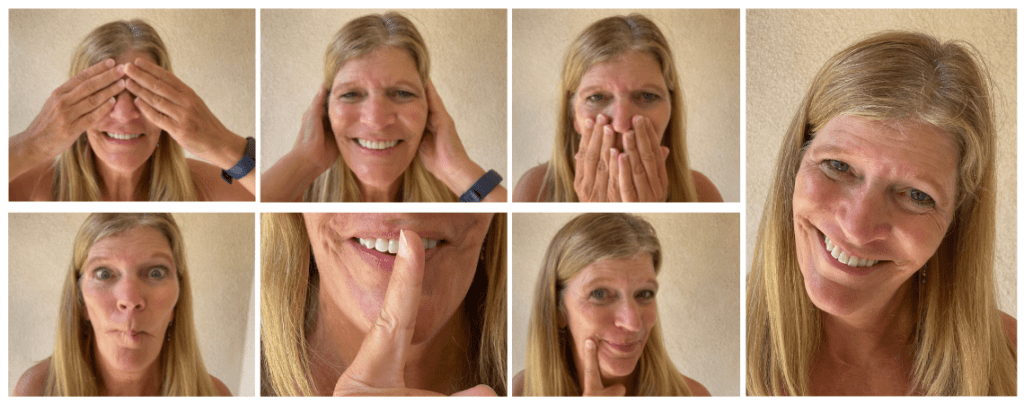 montage of fun faces