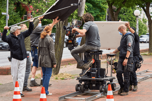 film set outdoors