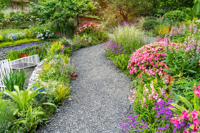 blossoming garden